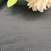 Tissu en maille de nylon 100% respirant noir 105 g/m² léger 1 mm pour robes de soirée et robes à paillettes, tissu en tulle, tissu en dentelle