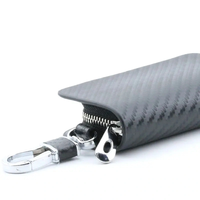Porte-clés de voiture universel en cuir PU de haute qualité avec fermeture éclair pour plusieurs marques