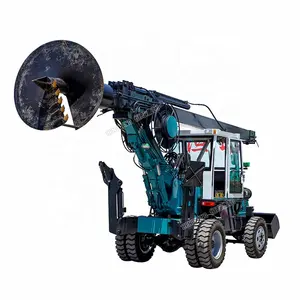 portable ground screw bore piles foundation driver piling core drilling auger drill rigs machine suppliers