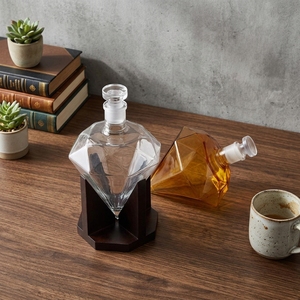 Bouteille à liqueur <span class=keywords><strong>vide</strong></span> personnalisée, bouteille en verre plate vintage créative pour cognac, whisky, tequila - Product Image 1