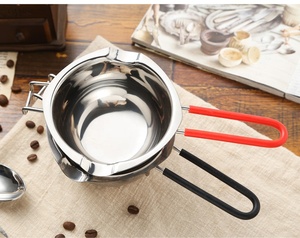 Ollas calentadoras de chocolate de acero inoxidable 304, 480ml, 680ml, mango de silicona, accesorios de cocina, gran oferta - Product Image 5