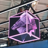 Écran LED personnalisé en forme de cube Cube magique Panneau électronique étanche Affichage LED extérieur intérieur publicitaire créatif