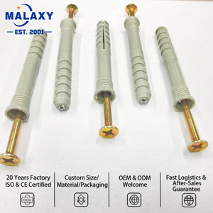 Malaxy Cheville murale en nylon avec vis anti-corrosion pour cloisons sèches et plaques de plâtre - Product Image 2