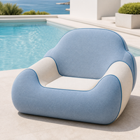 Chaise longue gonflable de piscine en tissu PVC de qualité supérieure, radeau aquatique pour adultes, plage d'été, piscine