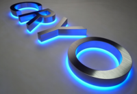 Lettres en acrylique rétroéclairées personnalisées, enseigne 3D LED, logo, étanche, intérieur/extérieur, découpe laser, écologique, enseigne de magasin