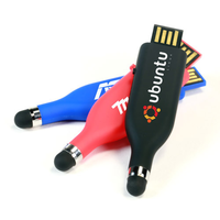 Stylus layar disesuaikan, Pendrive 32gb 64gb 128gb gantung di Ponsel kecepatan tinggi dengan logo Costom