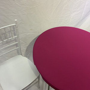 Mantel de Spandex elástico reutilizable Rosa redondo, cubierta de uso doméstico, fiesta al aire libre, banquete, promoción, ropa de mesa - Product Image 3