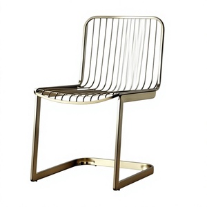 Modern Design Customized Comfortable Cushion Lounge Outdoor Chair Nordic Style Metal Wire Easy Arm Chair - Product Image 1