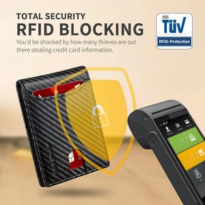 <span class=keywords><strong>ADELE</strong></span>-Portefeuille en cuir mince à 11 emplacements avec blocage RFID pour homme, pochette avant minimaliste de grande capacité, porte-cartes de crédit, cadeau - Product Image 4