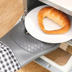 Insulated Oven Silicone Heat-proof Oven Mitts Microwave Oven Baking <b>Tools</b> Household Kitchen Bar Bakeware - Product Image 5