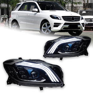 Pour Mercedes-Benz ML350, ML320, lentille de projecteur de phare, <span class=keywords><strong>2012</strong></span> - 2015, W166, phare à diode électroluminescente - Product Image 1