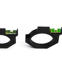 Support de montage pour lunette de visée en alliage d'aluminium avec niveau à bulle 25,4 mm 30 mm 35 mm pour accessoires optiques