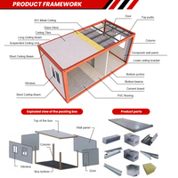Abri mobile préfabriqué ignifuge et étanche pour les secours en cas d'urgence, de catastrophe et de sauvetage, maison pliable, conteneur habitable