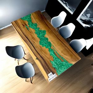 Walnuss Cedar River Design Massivholz Apartment Villa 4 Sitz Harz Schreibtisch Esstisch - Product Image 4