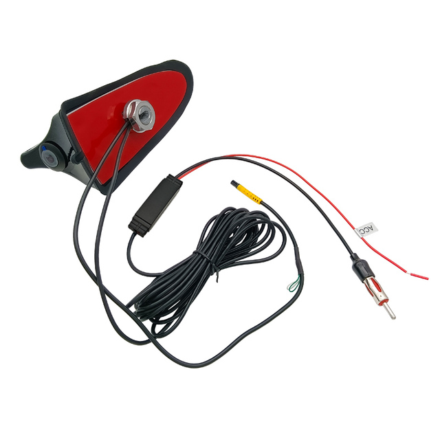 Car Mounted Shark Fin Radio Streaming Camera Antenna with Built-in High-definition Night Vision Camera for Easy Installation