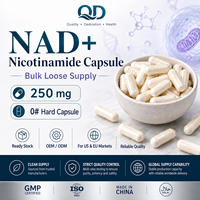 Capsules de Nicotinamide NAD végétaliennes non OGM 250 mg, directement de l'usine, pour lutter contre le vieillissement et l'augmentation de l'énergie, fabricant OEM