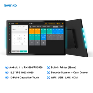 A11-in-one cảm ứng hiển thị Android Máy <span class=keywords><strong>POS</strong></span> cà phê cửa hàng điểm của hệ thống bán hàng hệ thống thanh toán kiểm tra truy cập - Product Image 2