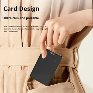 NOUVEAU Plastique IP67 étanche Card Finder Wallet Tracker Anti Lost Key Locator <span class=keywords><strong>GPS</strong></span> 4G Smart Finder Bag MFI Certified IOS - Product Image 5