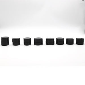 Vente en gros de pots en porcelaine noire de 5 ml et 10 ml avec couvercle pour lotion de soin de la peau et crème pour les yeux - Product Image 3