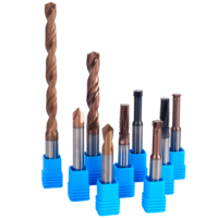 Fraise à diamètre micro, 2 dents, HRC70, haute dureté, haute précision, en acier rapide, revêtement NX, pour usinage CNC