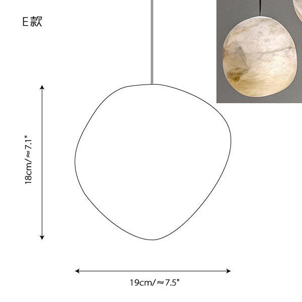 Tête simple de type E (marbre espagnol)