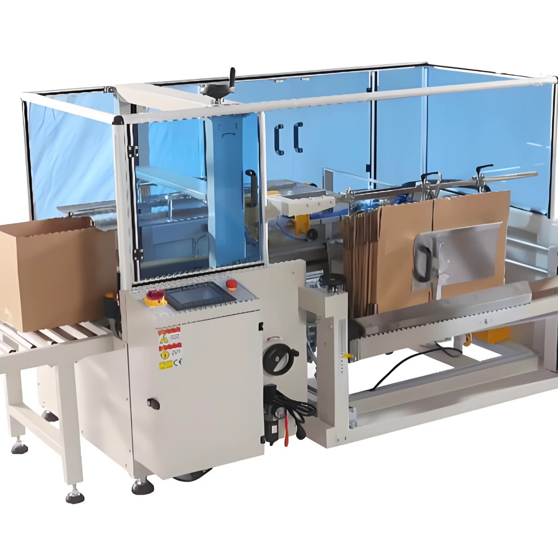 Automatic Carton Erector & Bottom Sealer | High Speed Case Forming Machine for E-commerce Warehouse