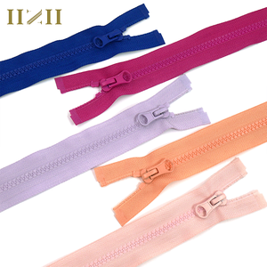 Không. 5 Nhà sản xuất dây kéo nhựa bán buôn đơn mở đuôi chống bong bóng đốm đen quần áo Yoga thô răng vật liệu cứng - Product Image 3