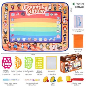 แผ่นรองวาดภาพระบายสีด้วยน้ำ Zhorya ชุดของเล่นผ้าใบระบายสีแบบใช้ซ้ำได้ แผ่นรองวาดภาพวิเศษสำหรับเด็ก - Product Image 6