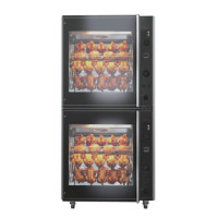 Four à poulet rotatif de nouvelle génération, version numérique LCD, pour la restauration, les cuisines centrales, les chaînes de restauration rapide, les supermarchés, les barbecues