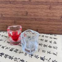 Verres à shot mini carrés personnalisés, gravés, écologiques, lavables au lave-vaisselle, en forme de cœur, 1,5 oz, fond épais, pour bar