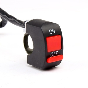 Accesorios para Motos, Interruptor Universal para Faro de Motocicleta, Interruptor de Encendido para Luz LED, Interruptor de 2 Cables, Dos Cabezales Redondos - Product Image 1