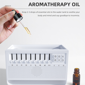 Difusor de Aromas Eléctrico con 8 Tipos de Sonidos Blancos para Dormir, Sonidos de la Naturaleza, Humidificador de Aire, Difusor de Aromas Inteligente con Efecto de Llama - Product Image 5