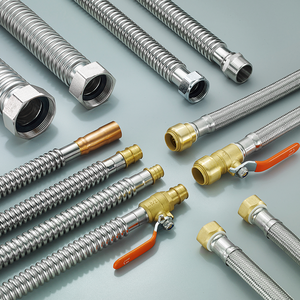 28. CUPC NSF 승인 인증 샤워 튜브가있는 스테인레스 스틸 ss 와이어 편조 유압 유연한 금속 호스 - Product Image 3