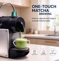 Capsules de thé matcha multi-usages, préparation rapide et facile, portion individuelle, capsules de thé matcha premium