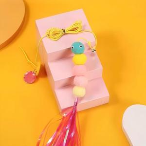 Jouets pour chats : Balançoire suspendue à <span class=keywords><strong>la</strong></span> <span class=keywords><strong>porte</strong></span> pour l'auto-amusement et <span class=keywords><strong>la</strong></span> relaxation, plumes élastiques, bâton <span class=keywords><strong>de</strong></span> chatouillage, clochette, <span class=keywords><strong>petite</strong></span> <span class=keywords><strong>souris</strong></span> en peluche - Product Image 5
