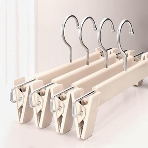 Perchas para faldas <span class=keywords><strong>K421</strong></span> que ahorran espacio con ganchos giratorios, perchas para ropa, abrigos, pantalones vaqueros, perchas de plástico para ropa y pantalones con clips - Product Image 5
