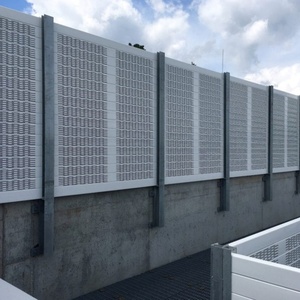 Clôture acoustique extérieure commerciale Murs <span class=keywords><strong>de</strong></span> barrière acoustique à micropores pour la réduction du bruit en PVC acrylique Installations distribuées - Product Image 2