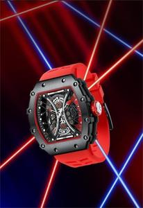 Reloj de moda para hombre 3ATM impermeable cinturón de silicona hueco fresco elegante reloj de hombre Relojes de pulsera de esfera grande Relojes - Product Image 5