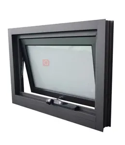 Germany Hardware Aluminum Casement Window Double Tempered Glass Insulated Heat Vertical Opening Flyscreen Tilt Turn Sliding Open