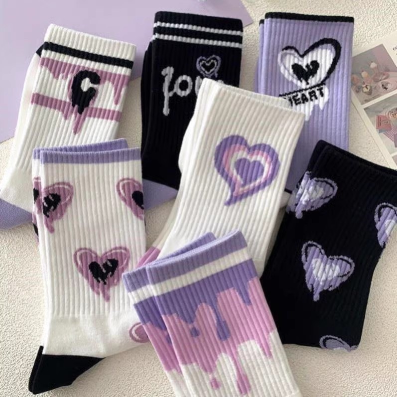 Women's high-top dress [purple LOUE]