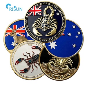 Pièces commémoratives personnalisées en émail pour anniversaire, Australie, ASIO, Scorpion, pièces de défi personnalisées, pièce de défi ASIO personnalisée - Product Image 1