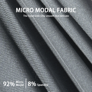 Calzoncillo bóxer de corte de una pieza de etiqueta privada, calzoncillo de ángulo plano Atlético básico Micro Modal cómodo para hombre, ropa interior para hombre, bragas para hombre - Product Image 2