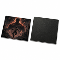 Tapis de bureau gaming personnalisé étendu 490x420mm, grand tapis de souris antidérapant pour bureau, protection de table en tissu imperméable, base en caoutchouc