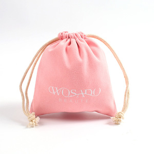 Bolsa de Regalo de Terciopelo Pequeña de Alta Calidad al por Mayor, Bolsa de Joyería con Cordón de Gamuza y Logotipo - Product Image 2