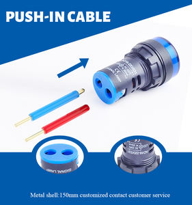 Chyf ad22 श्रृंखला 22 मिमी नेतृत्व वाले प्लास्टिक सूचक लैंप 12 वी 24v 110v 220v 380v. v पायलट लाइट सिग्नल इंडिकेटर - Product Image 6