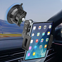 Lanparte 2026 Penyangga Tablet Mobil Fleksibel Terbaru, Penyangga Ponsel dengan Suction Cup dan Kepala Bola Logam untuk iPad, Dapat Digunakan di Meja
