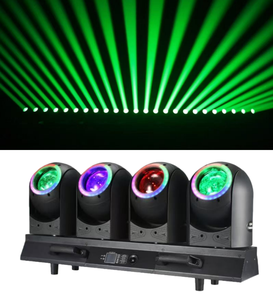 Barre de faisceau mobile à <span class=keywords><strong>LED</strong></span> <span class=keywords><strong>quad</strong></span> 4x80w RGBW 4 en 1 avec effet d'anneau de bande circulaire halo, tête rotative oscillante TB4 Tornado 4 têtes - Product Image 4