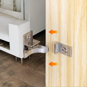 Brass <strong>Spring</strong> <strong>Latch</strong> Lock Metal Snap Closure Bathroom Cabinet Furniture Sliding Doors Drawer Window <strong>Push</strong> <strong>Open</strong> Elbow Door Catch - Product Image 2