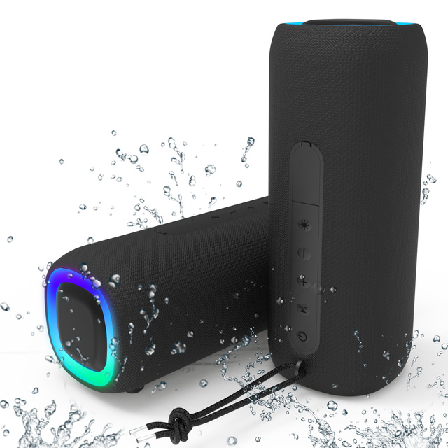 Jeili BT5.3 Portable Wireless BT Speaker Professional Outdoor Sports Audio Mobile Phone Battery Parties Computers Smart Speaker