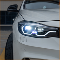 Para BMW Serie 3 GT F34 2013-2020, Actualización de Faros Delanteros Bi-LED con Proyector, Diseño Serie 5, Marco Láser Azul, Conjunto de Lámparas Delanteras
